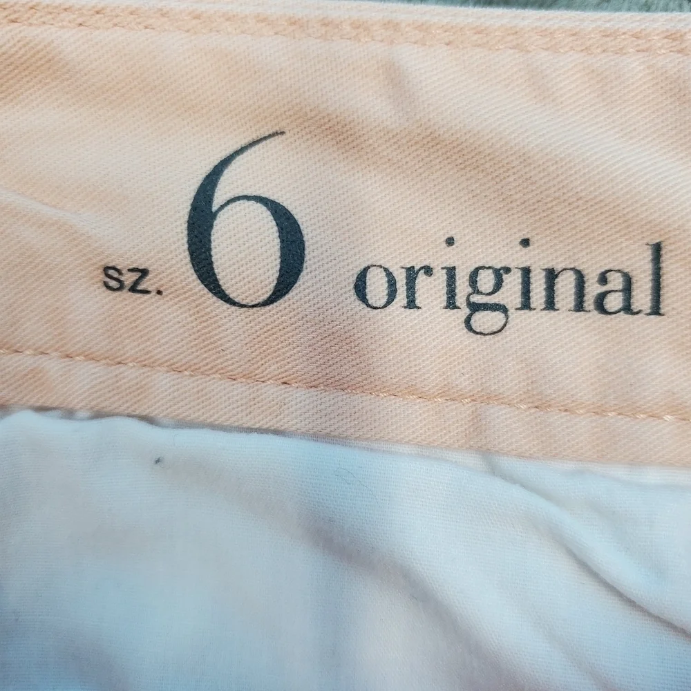 Ann Taylor Loft peach cotton bermuda shorts 6
